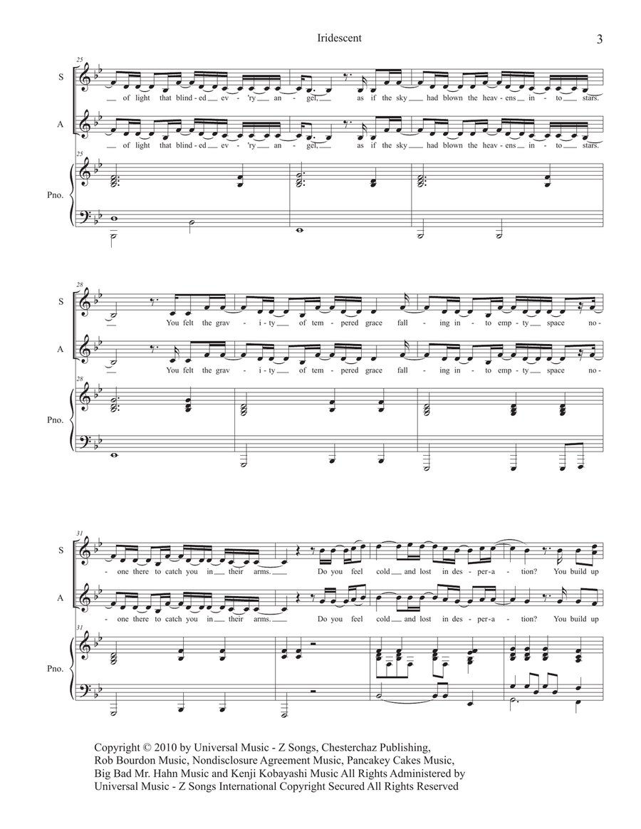 Iridescent Iridescent 4-Part scores gallery preview page 5