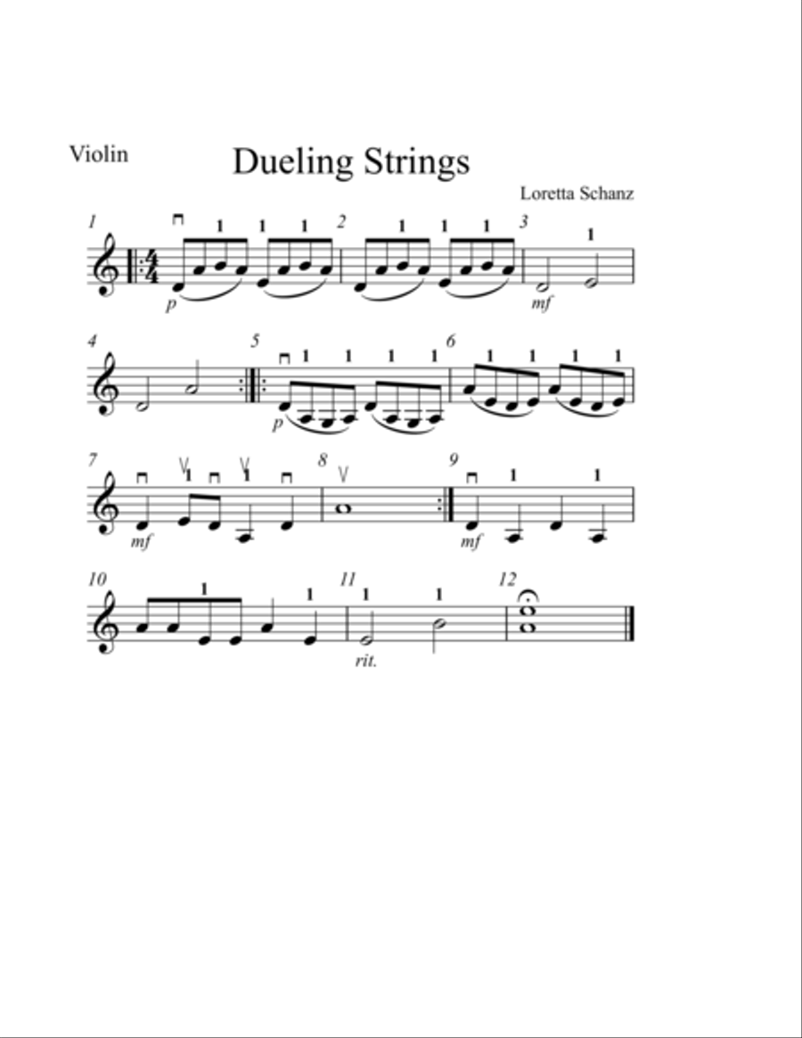 Dueling Strings Dueling Strings String Trio scores gallery preview page 1