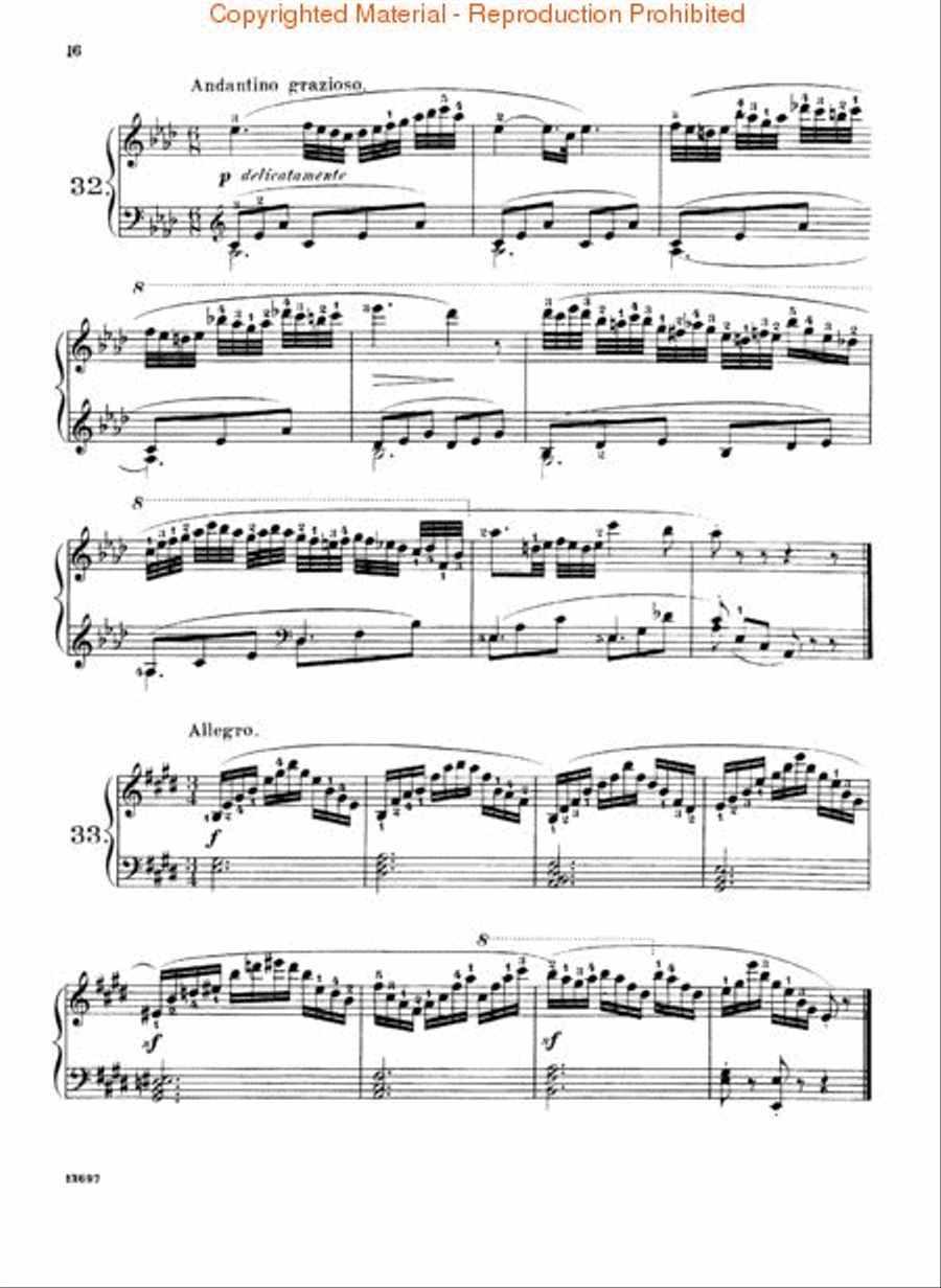 160 Eight-Measure Exercises, Op. 821 Piano Method scores gallery preview page 2