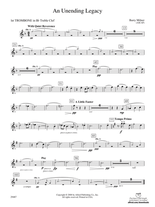 An Unending Legacy: (wp) 1st B-flat Trombone T.C.