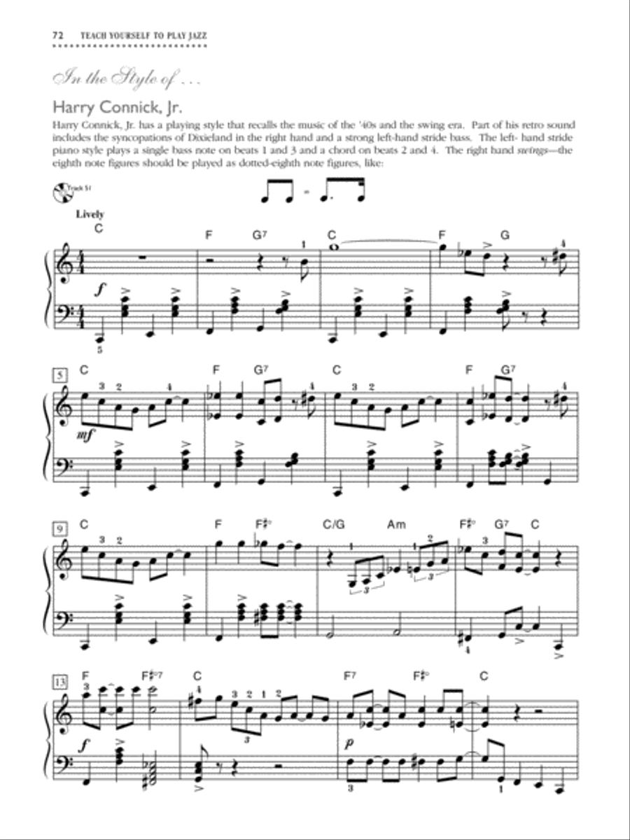 Alfred's Teach Yourself To Play Jazz at the Keyboard - Book/digital audio Piano Method scores gallery preview page 11