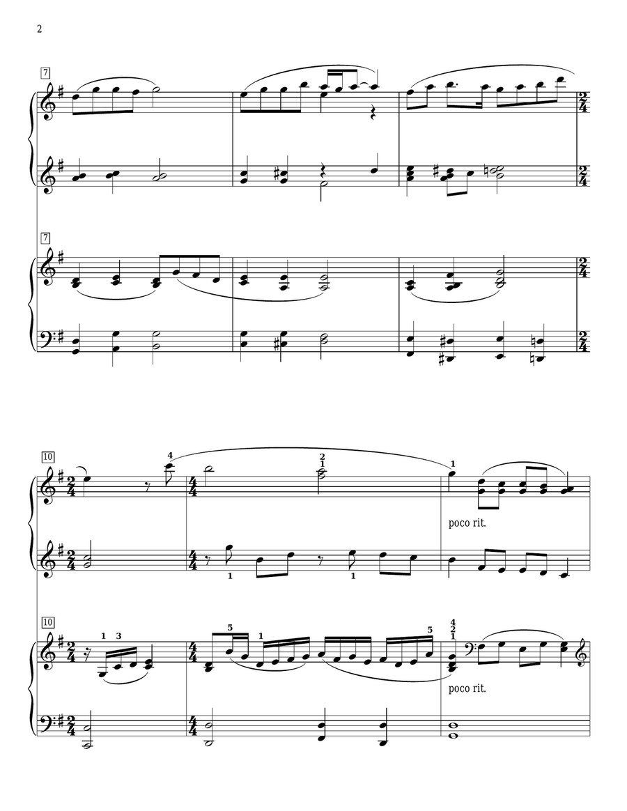 When She Loved Me (from Toy Story 2) Piano Duet scores gallery preview page 2