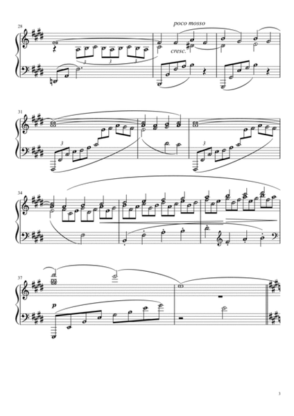 Arabesque no. 1 (Debussy) L. 66 no. 1 in E major - with note names and definition of terms image number null