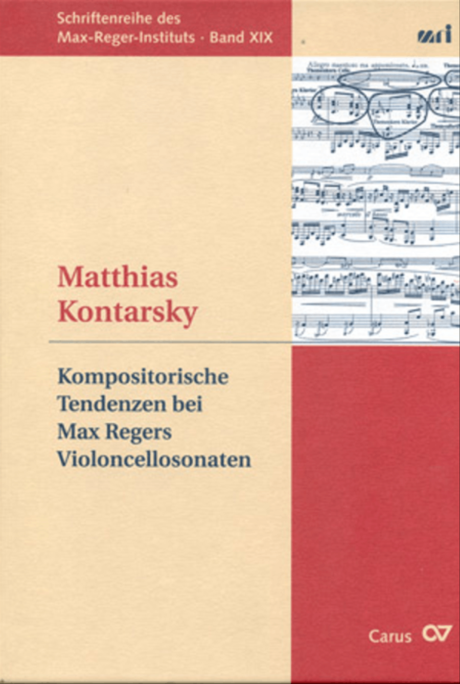 Kompositorische Tendenzen bei Max Regers Violoncellosonaten Cello Solo scores gallery preview page 1