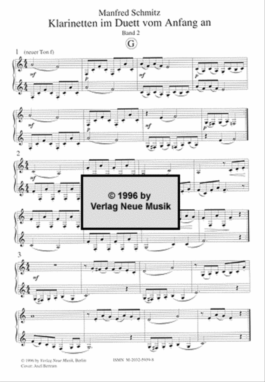 Clarinets in Duet from the Beginning Book 2 Clarinet scores gallery preview page 4