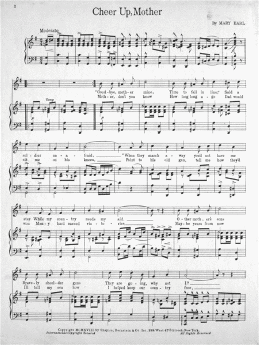Cheer Up, Mother Voice scores gallery preview page 2