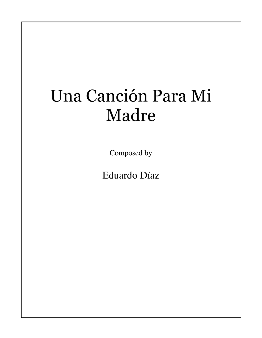 Una Canción Para Mi Madre Guitar Solo scores gallery preview page 1