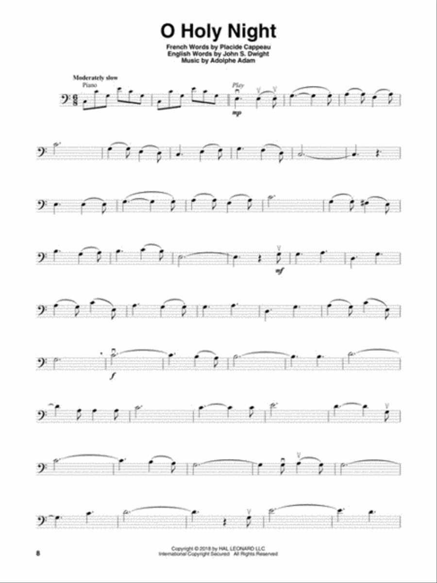 Favorite Christmas Hymns Cello scores gallery preview page 4