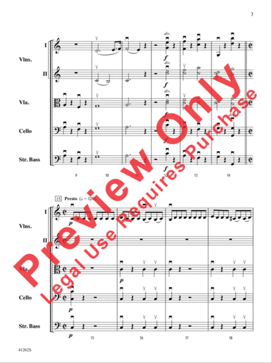 Cosi Fan Tutte String Orchestra scores gallery preview page 4