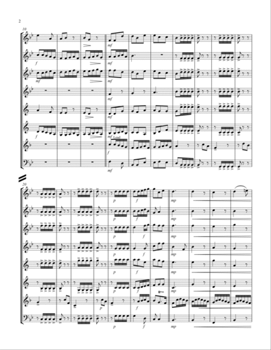 Allegro (from "Sonata for Trumpet") (Bb) (Woodwind Octet - 2 Flutes, 2 Oboes, 2 Clar, 1 Hrn, 1 Basso image number null