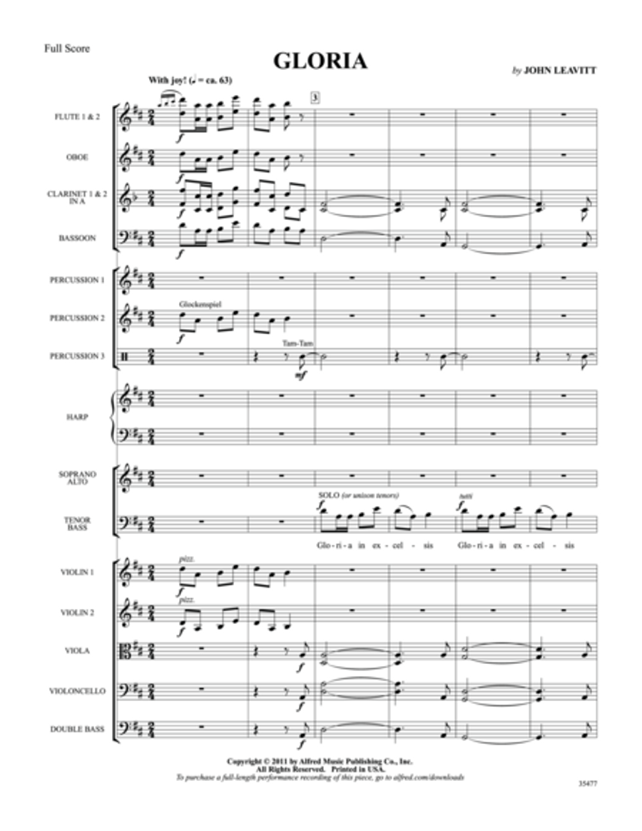 Gloria Choir scores gallery preview page 2