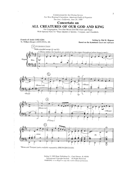 Concertato on "All Creatures of Our God & King"