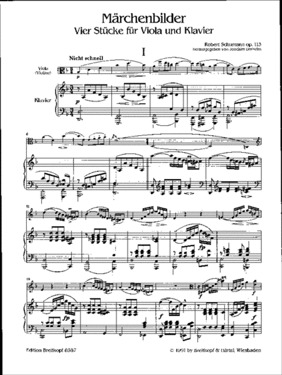 Märchenbilder Op. 113 Piano Accompaniment scores gallery preview page 2