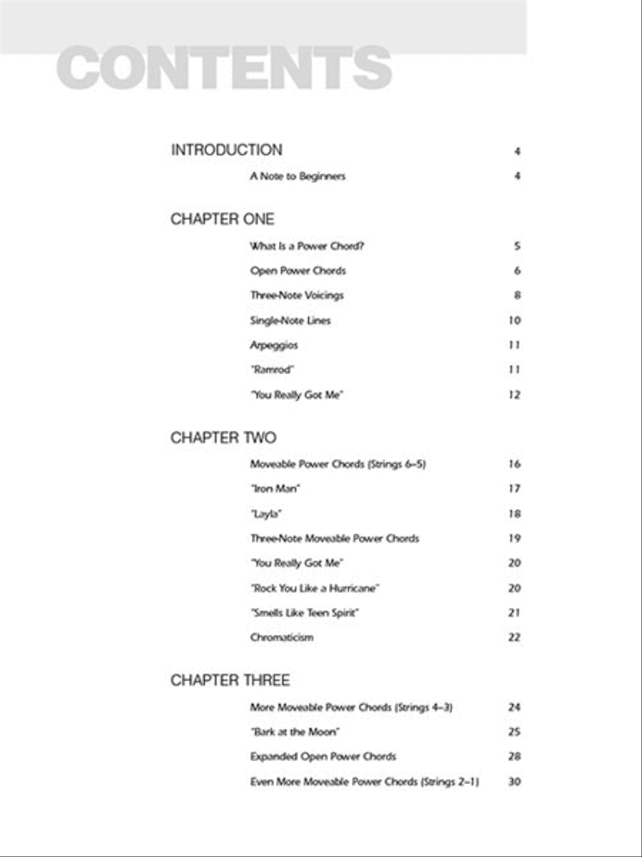 Power Chords Guitar scores gallery preview page 2