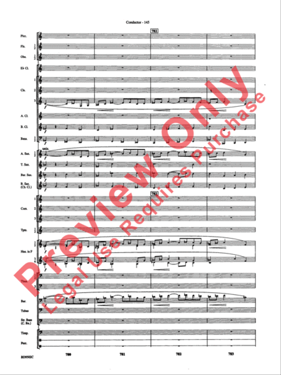 Symphony No. 3 for Band Symphony No. 3 for Band Concert Band scores gallery preview page 148
