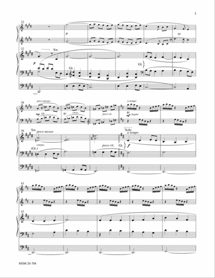 Slane No. 1 from Hymns for Harp and Organ Harp scores gallery preview page 4