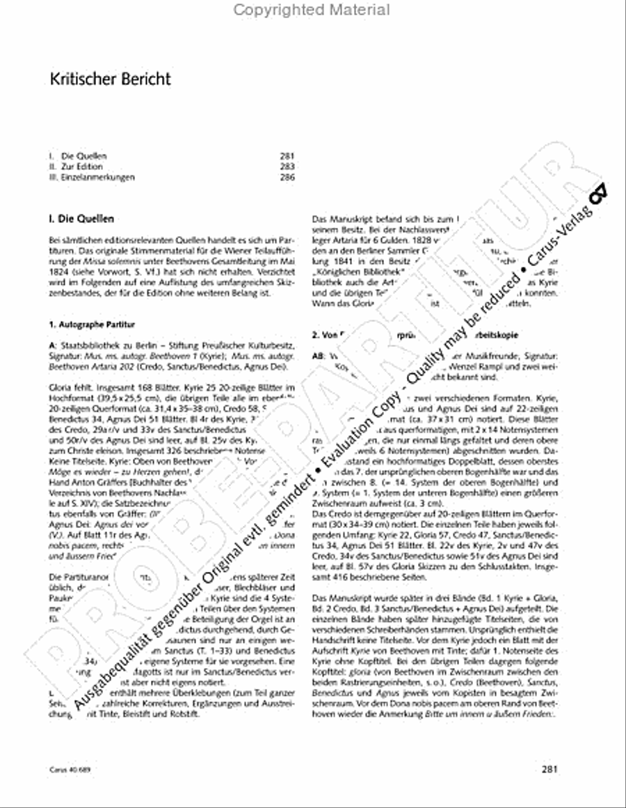 Missa solemnis Missa solemnis 4-Part scores gallery preview page 297