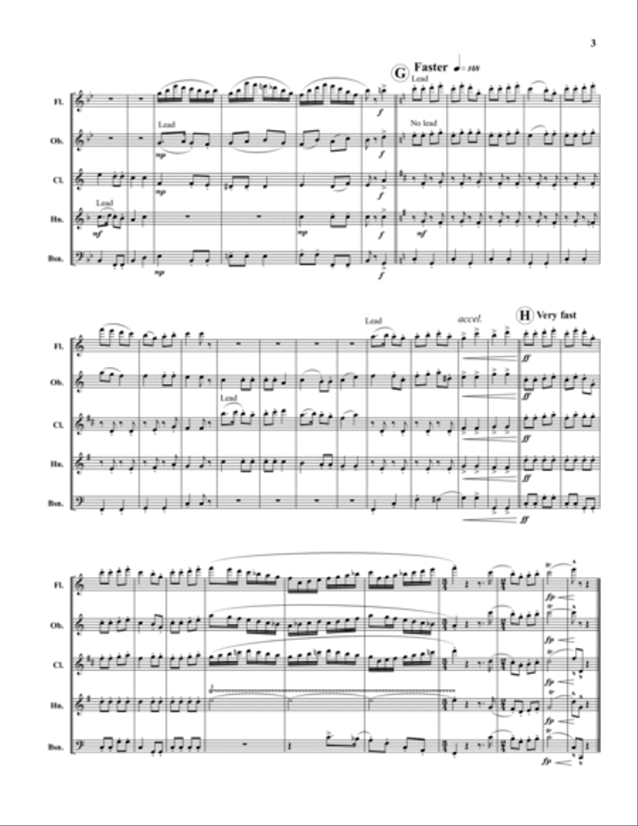 Yankee Doodle Woodwind Quintet scores gallery preview page 3