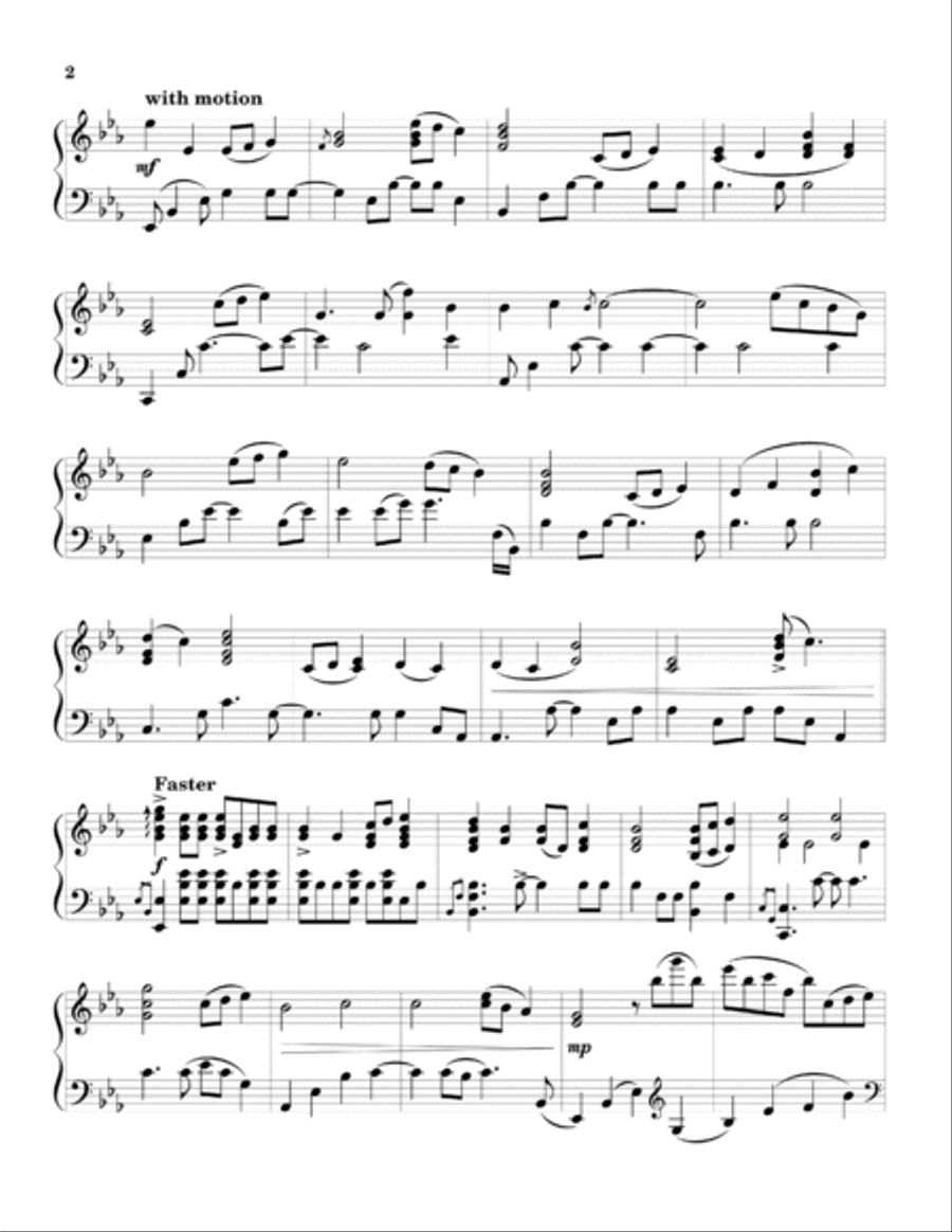 Fleeting Love Piano Solo scores gallery preview page 2