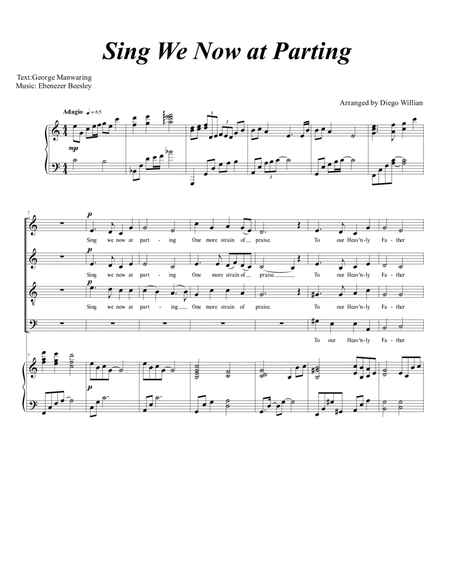 Sing We Now At Parting (arr. Diego Willian) image number null