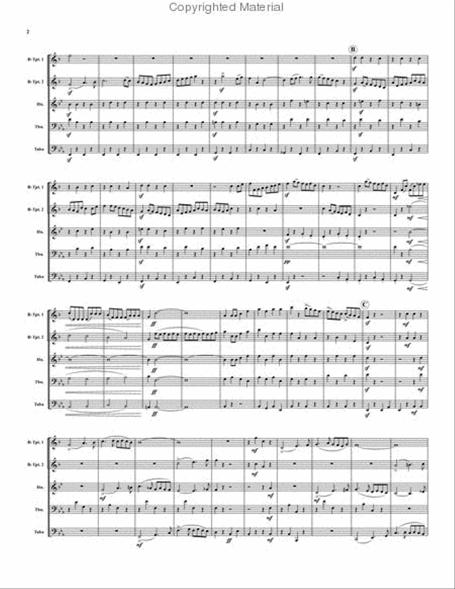 Russlan & Ludmilla Overture Brass Quintet scores gallery preview page 3