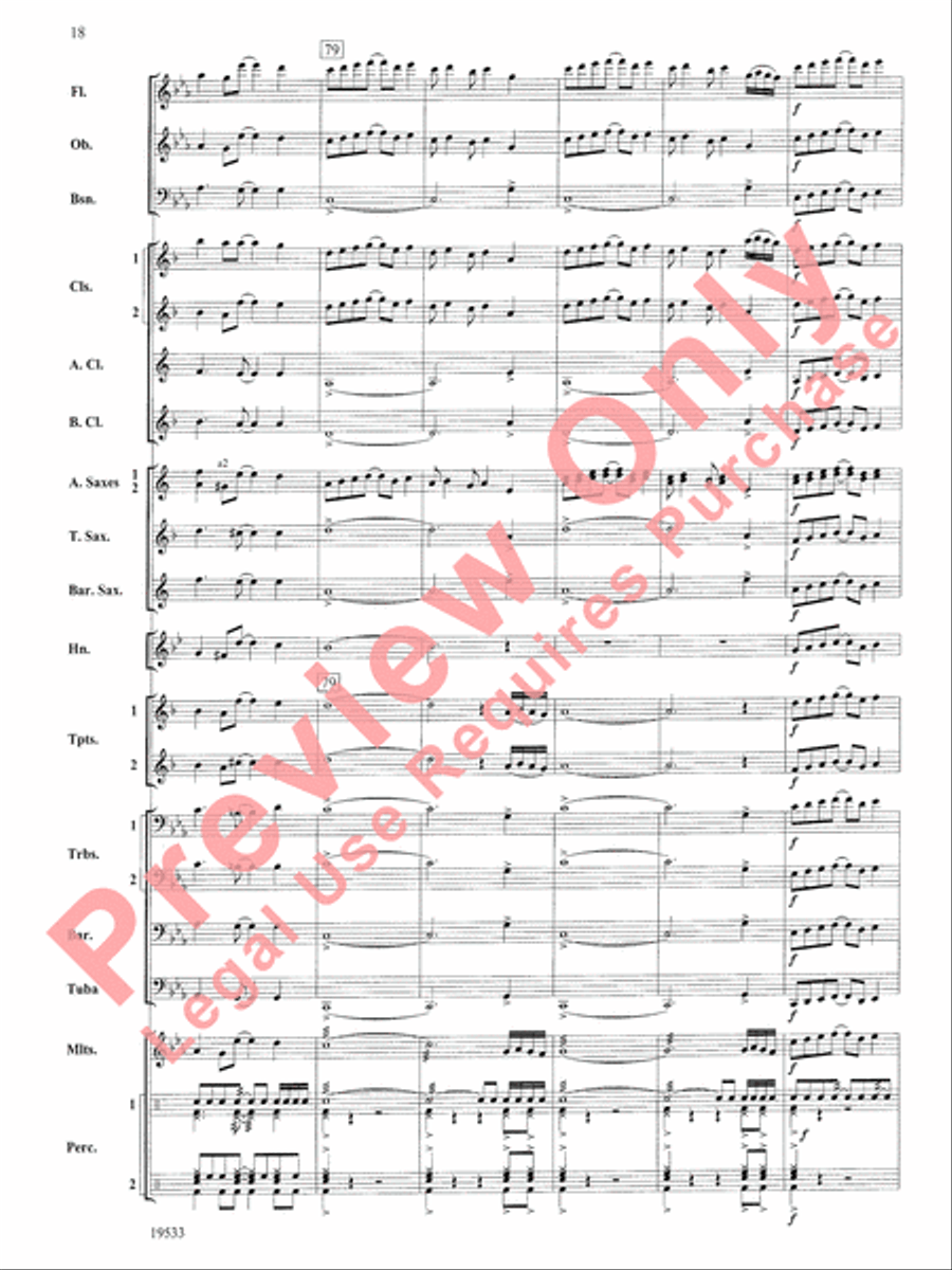 Fiero Concert Band scores gallery preview page 19