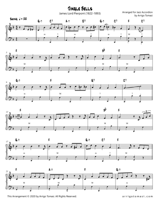 Jingle Bells - Arranged for Jazz Accordion