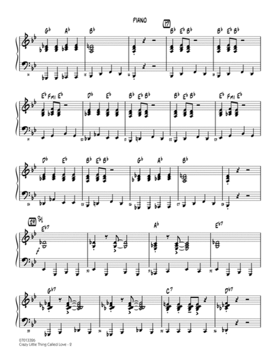 Crazy Little Thing Called Love (arr. Rick Stitzel) - Piano