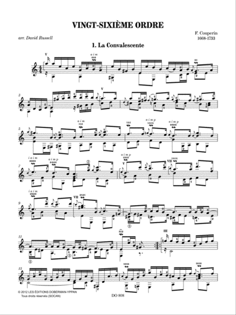 Vingt-sixième ordre Classical Guitar scores gallery preview page 3