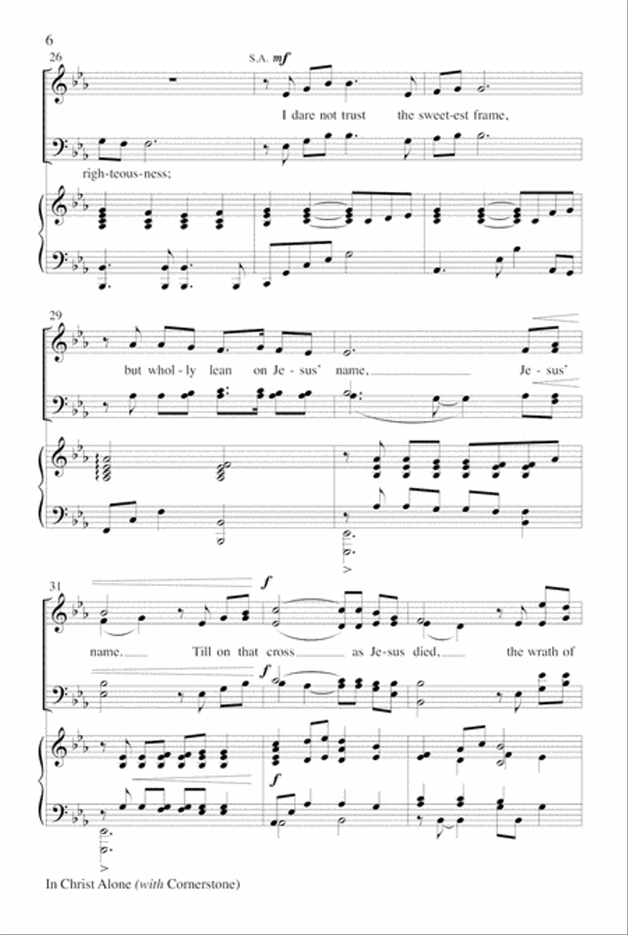 In Christ Alone with Cornerstone Choir scores gallery preview page 6
