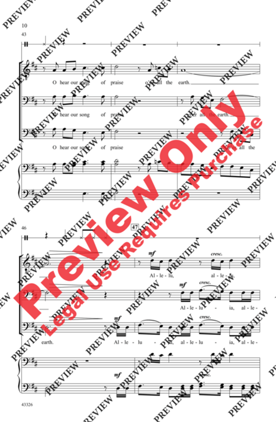 A Jubilant Song Men's Choir scores gallery preview page 10