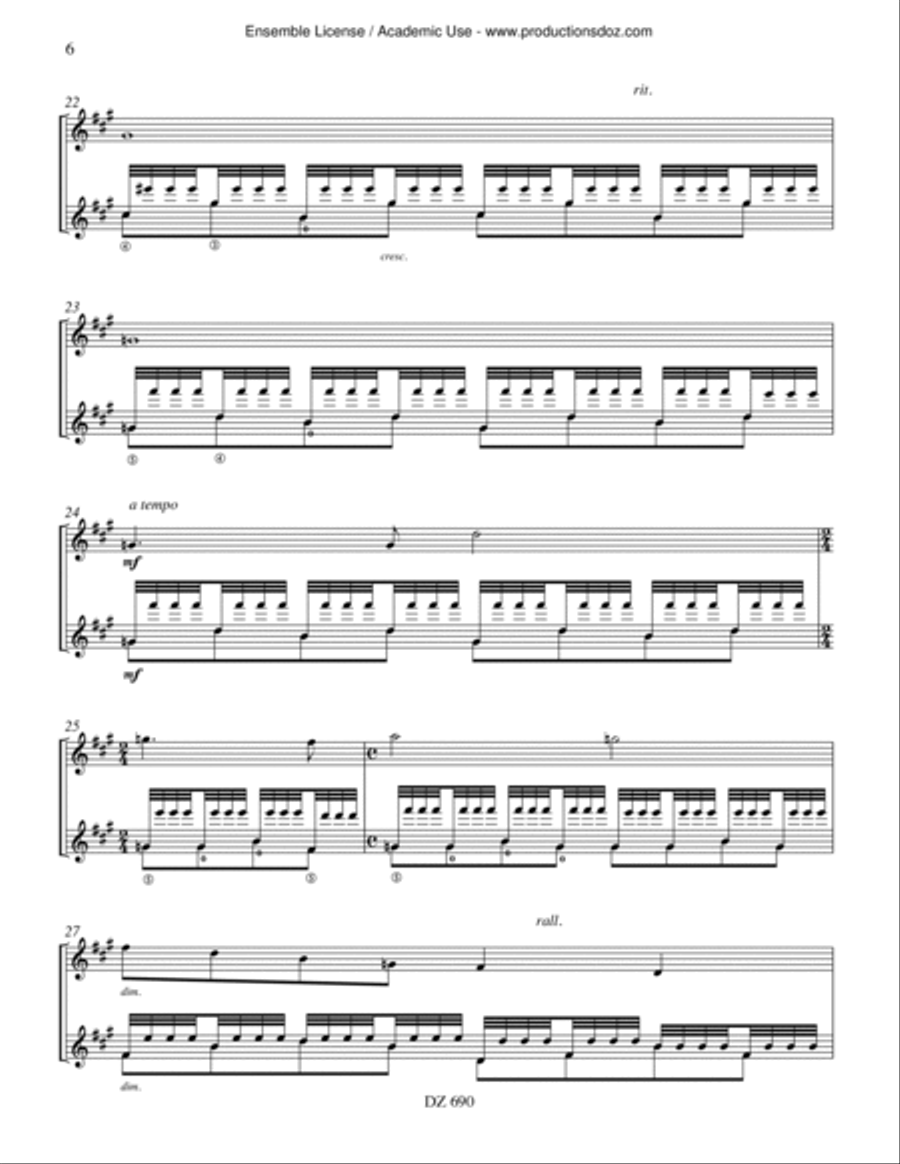 Sonnet Classical Guitar scores gallery preview page 6