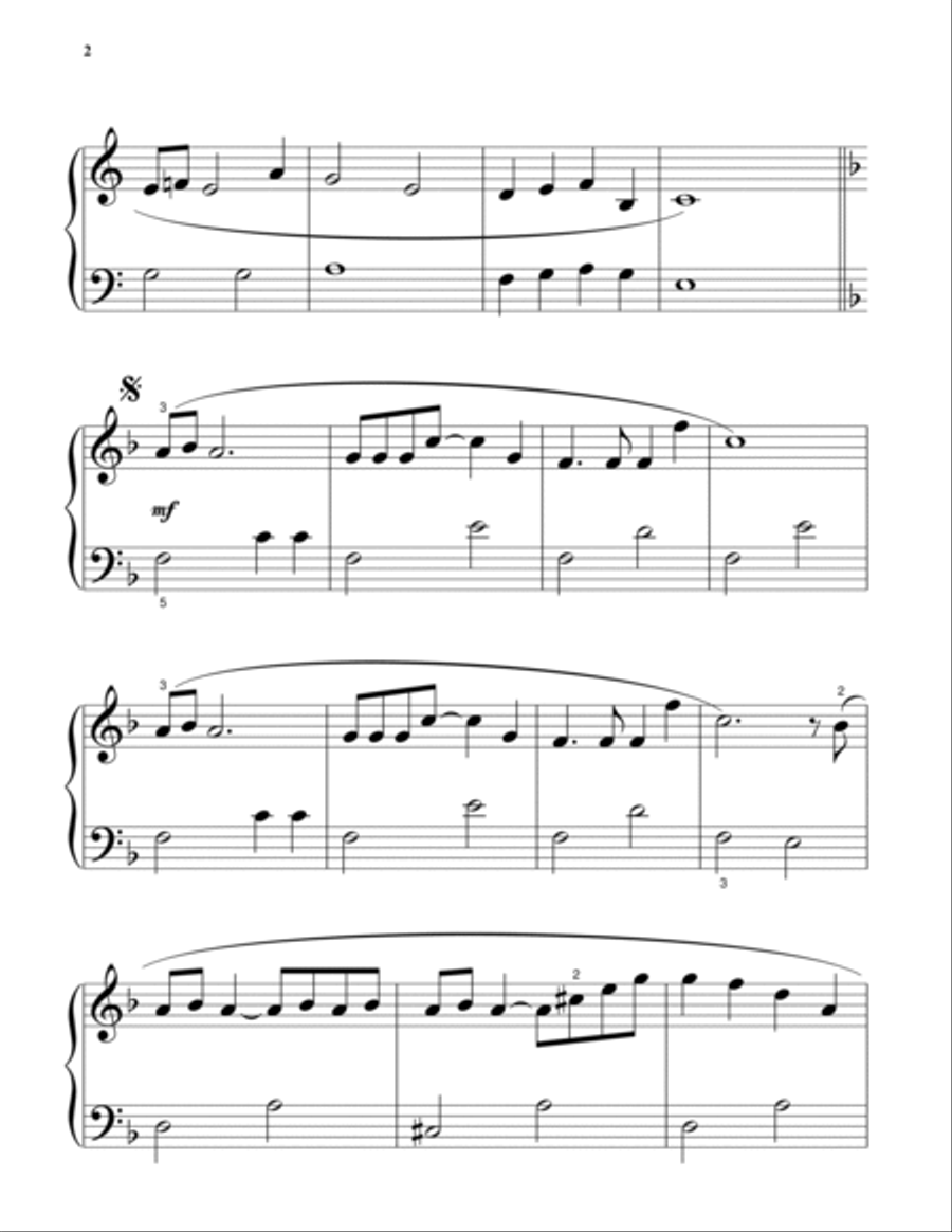 Think Of Me (from The Phantom Of The Opera) Easy Piano scores gallery preview page 2
