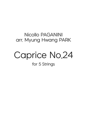 Caprice no.24 for 5 strings