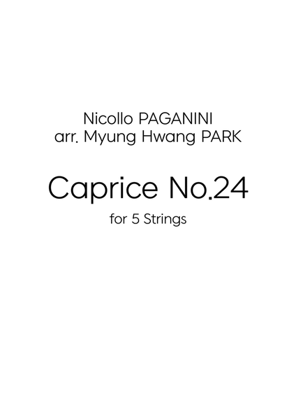 Caprice no.24 for 5 strings image number null