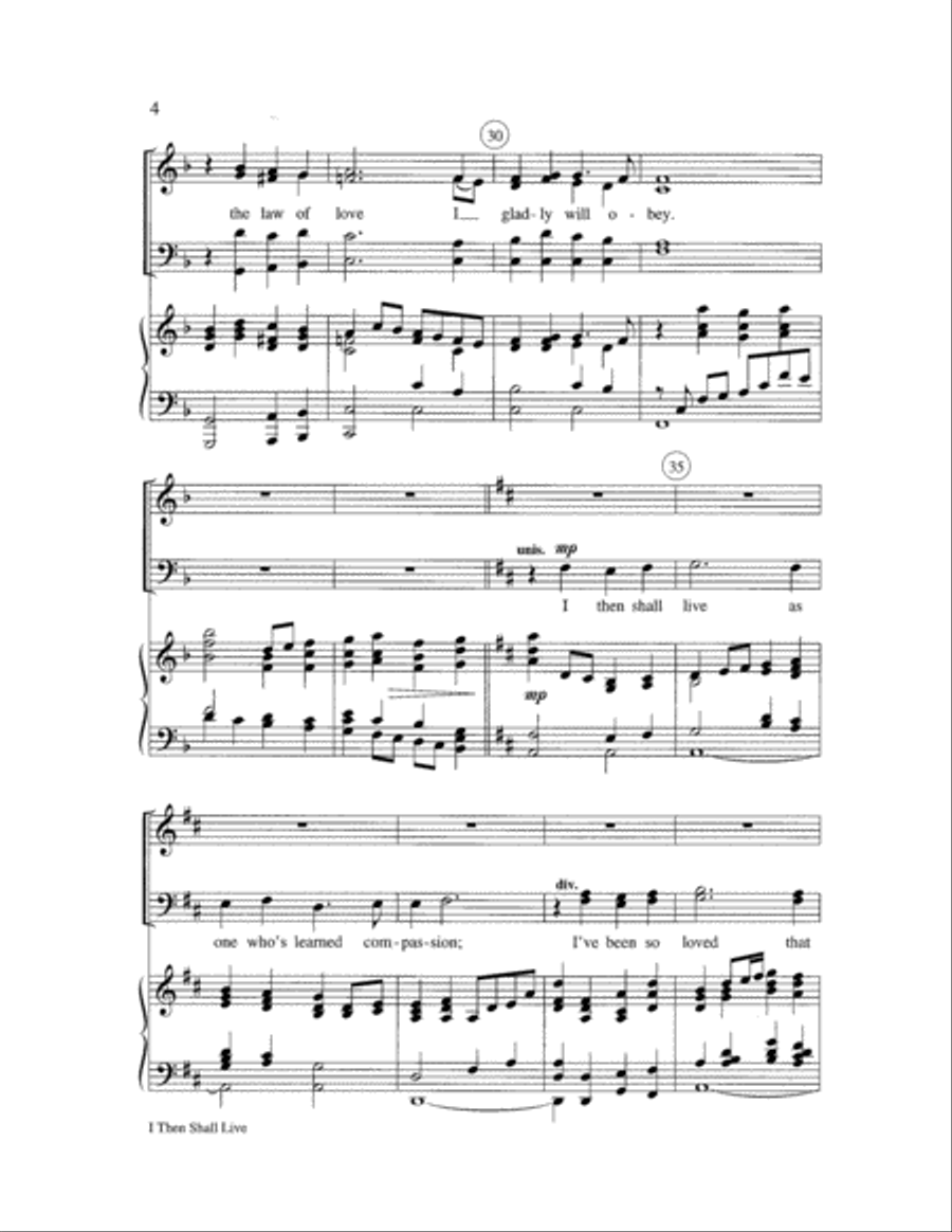 I Then Shall Live Choir scores gallery preview page 4