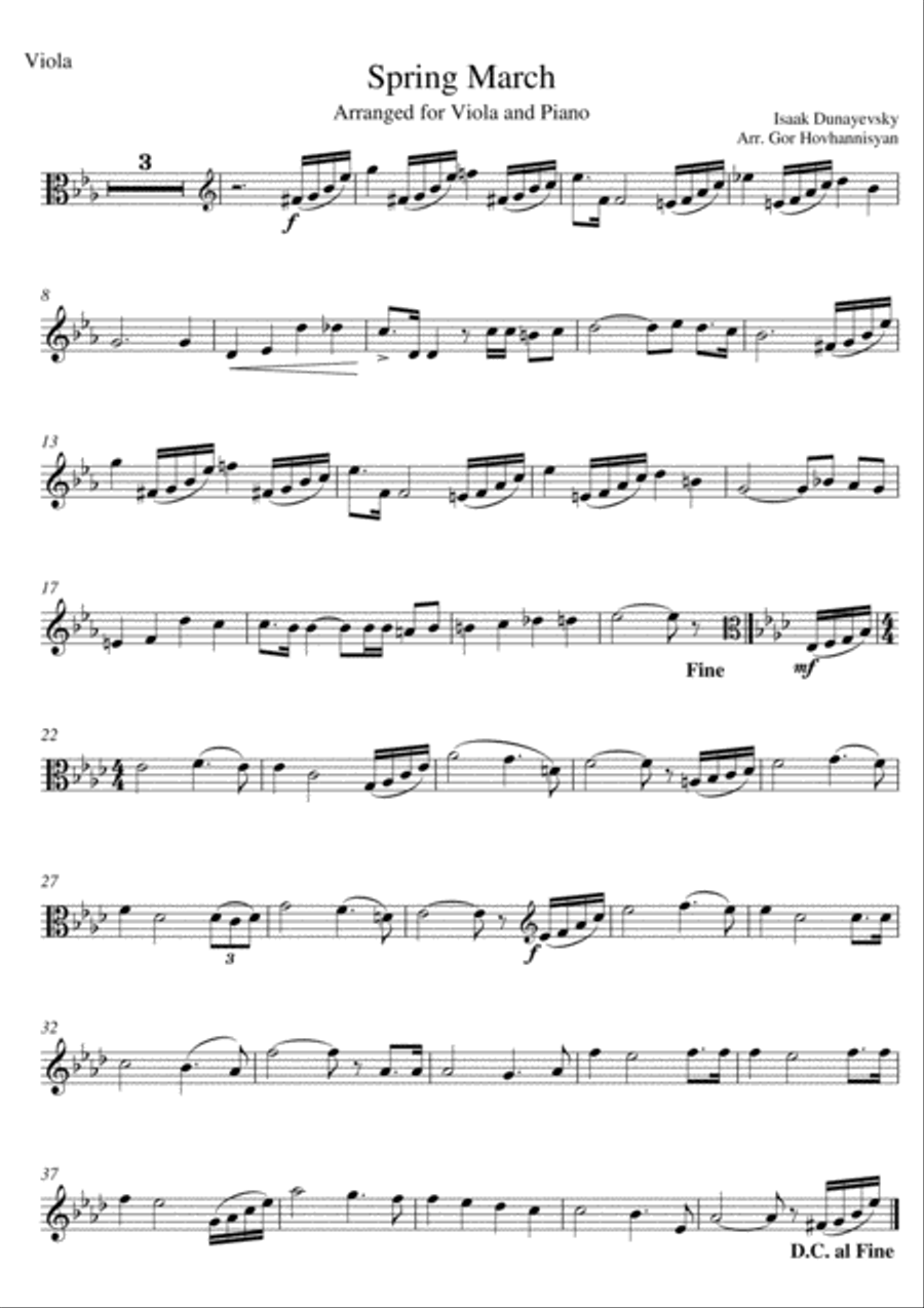 Spring March Small Ensemble scores gallery preview page 1