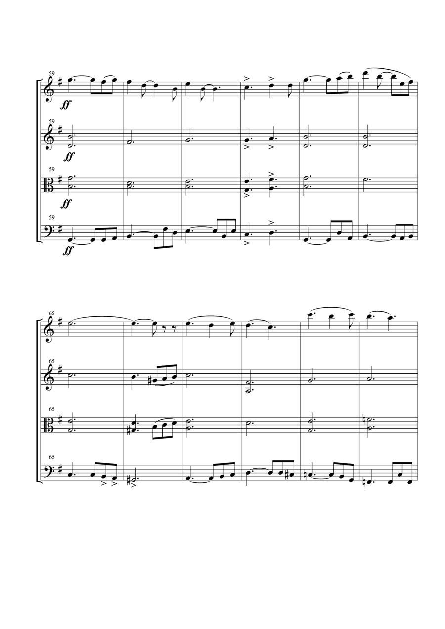 We Are The Champions String Quartet scores gallery preview page 6