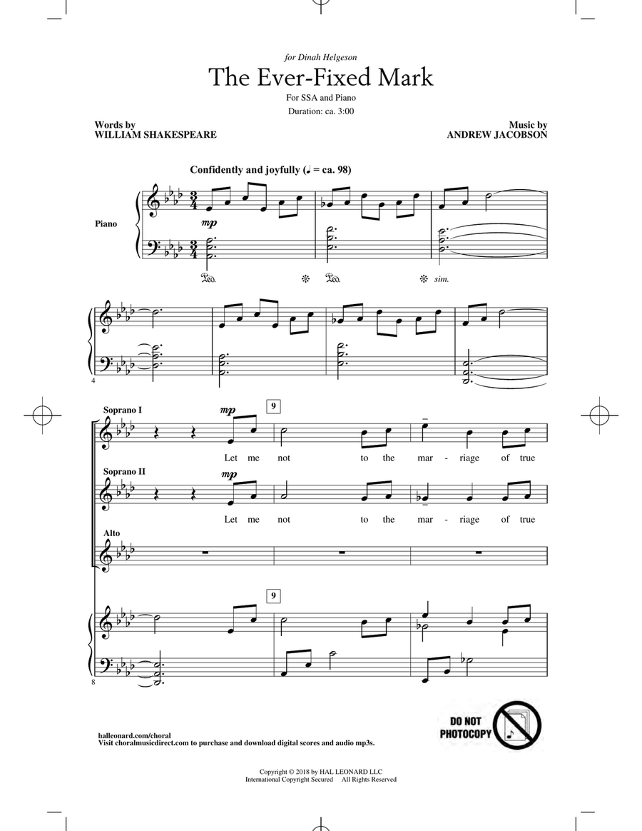 The Ever Fixed Mark SSA scores gallery preview page 1