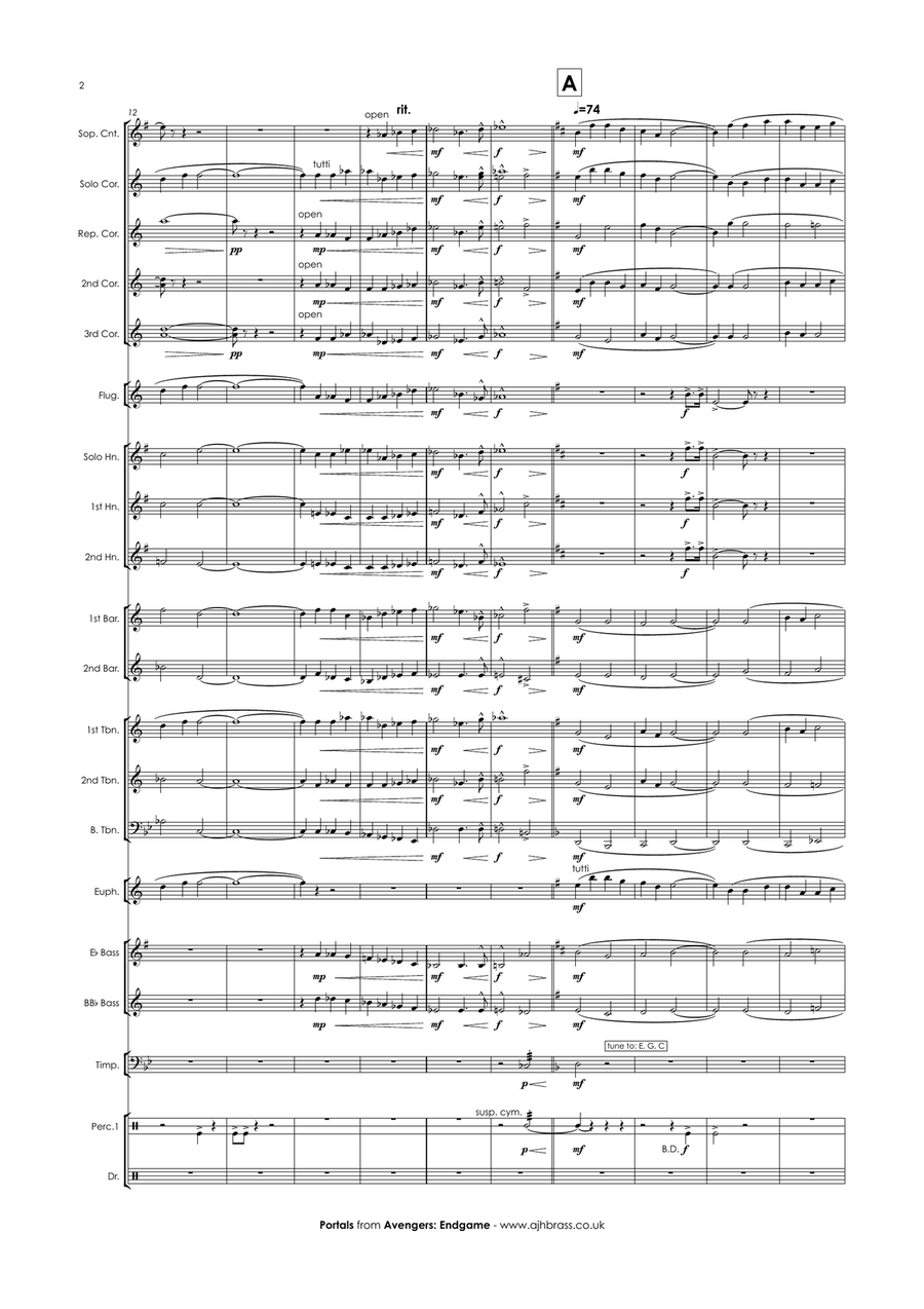 Portals Brass Band scores gallery preview page 4