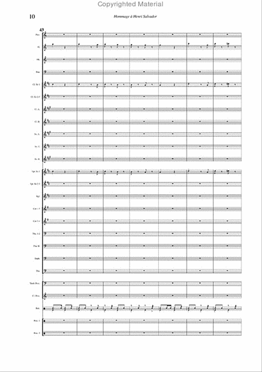 Salvador Medley Concert Band scores gallery preview page 8