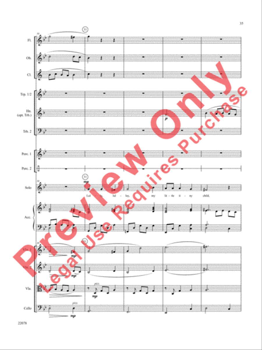 A Christmas Carol (Instrumental Parts) Choir scores gallery preview page 36