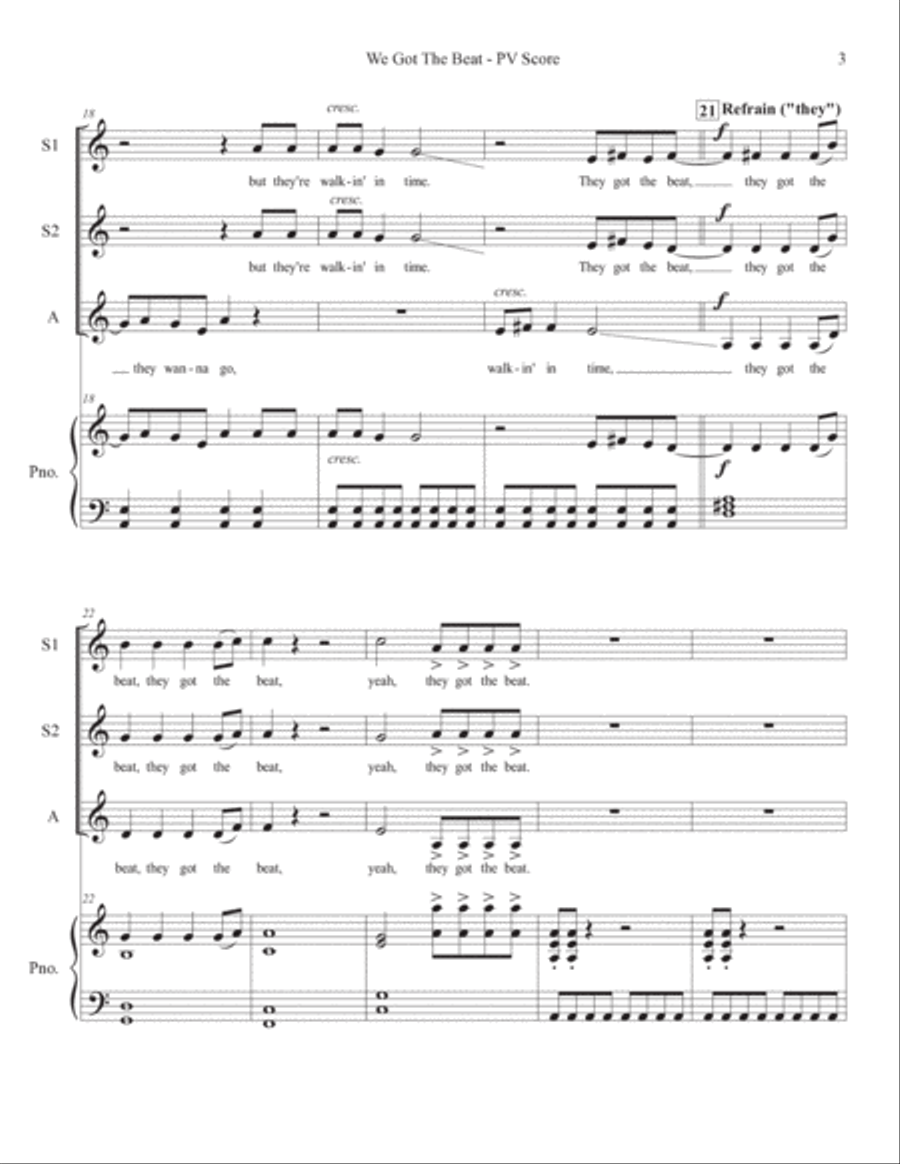 We Got The Beat SSA scores gallery preview page 3