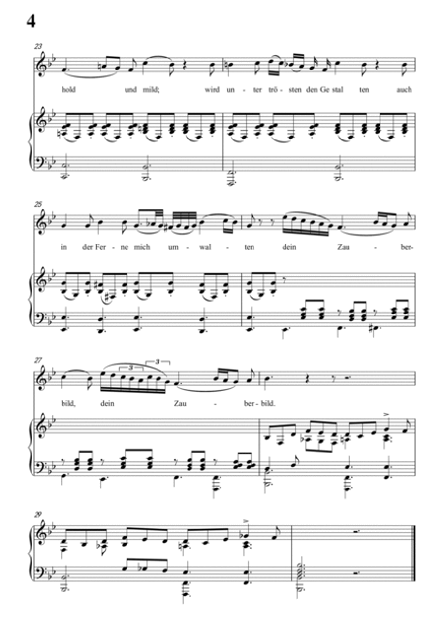 Schubert-Blondel zu Marien in bB minor,for Vocal and Piano Voice scores gallery preview page 5