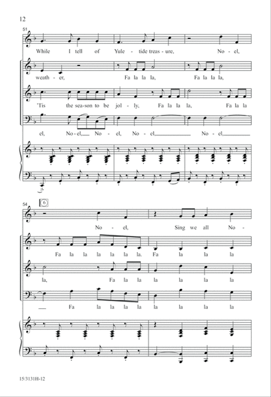 Wolfgang's Christmas Canon 3-Part scores gallery preview page 12