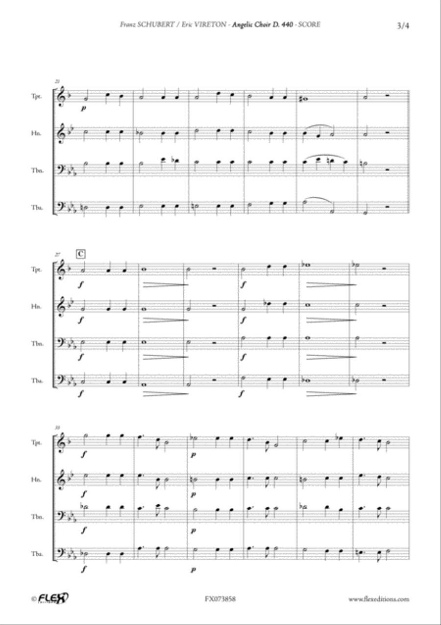 Angelic Choir D. 440 Choir scores gallery preview page 3