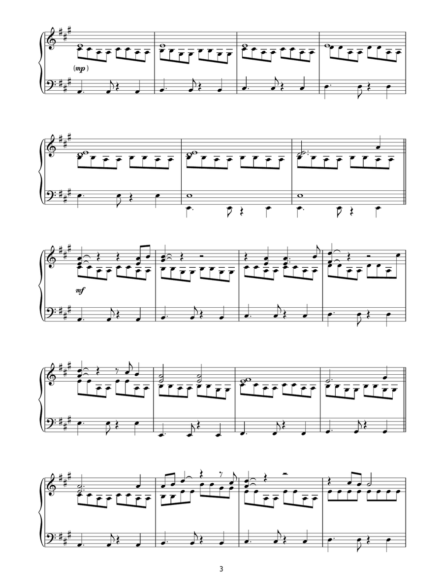 Now We Are Free (from Gladiator) Piano Solo scores gallery preview page 3