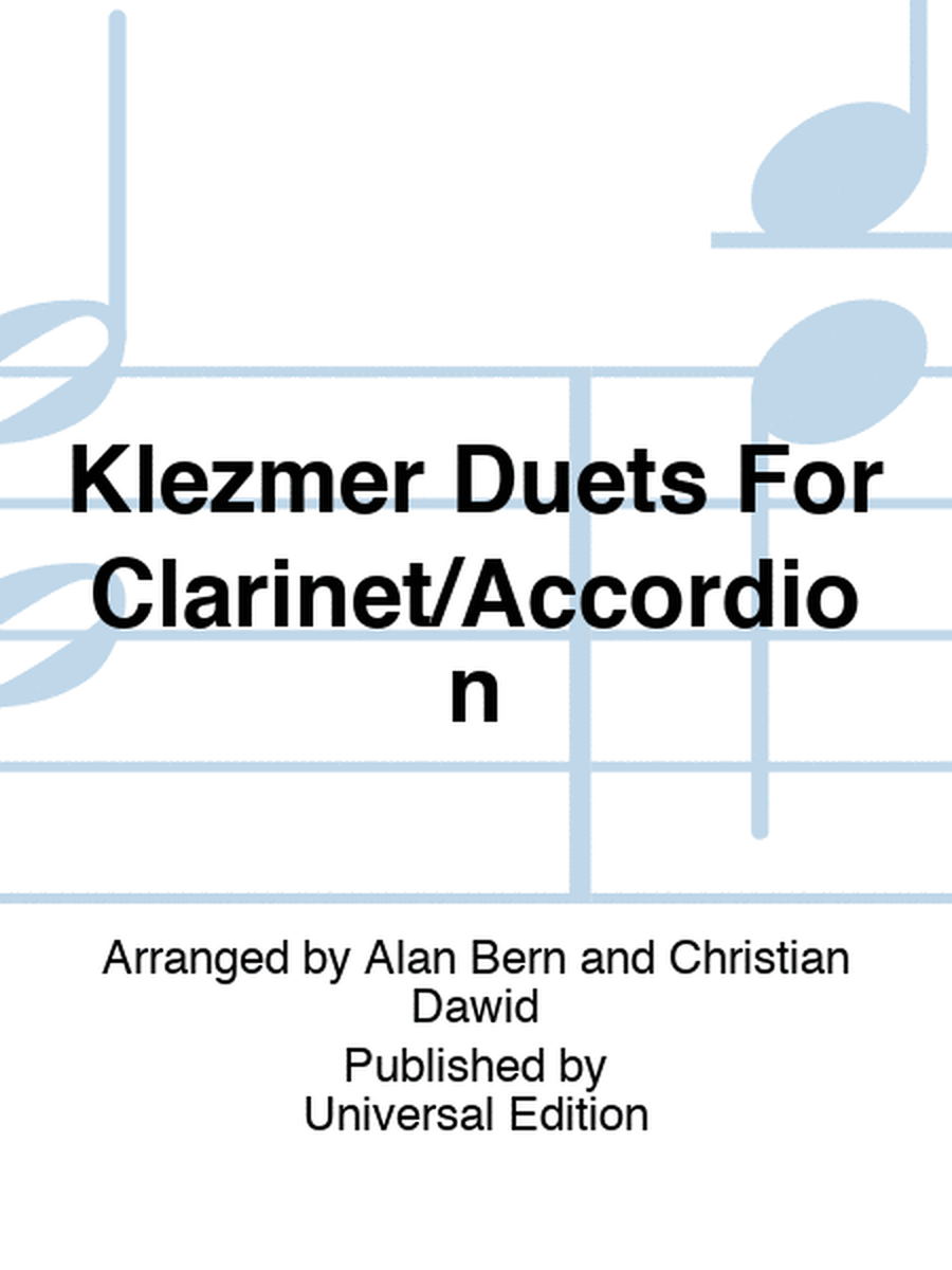 Klezmer Duets For Clarinet/Accordion