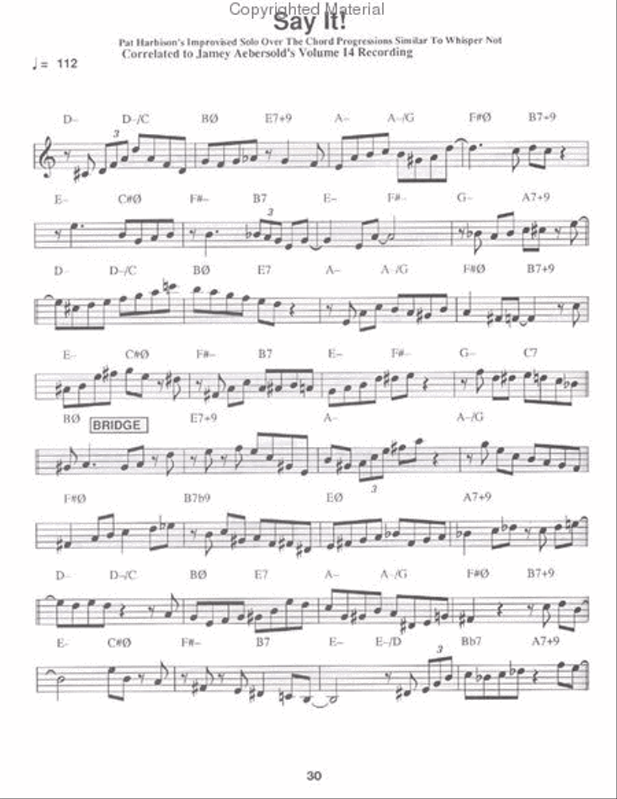 20 Authentic Bebop Solos 20 Authentic Bebop Solos C Instrument scores gallery preview page 4