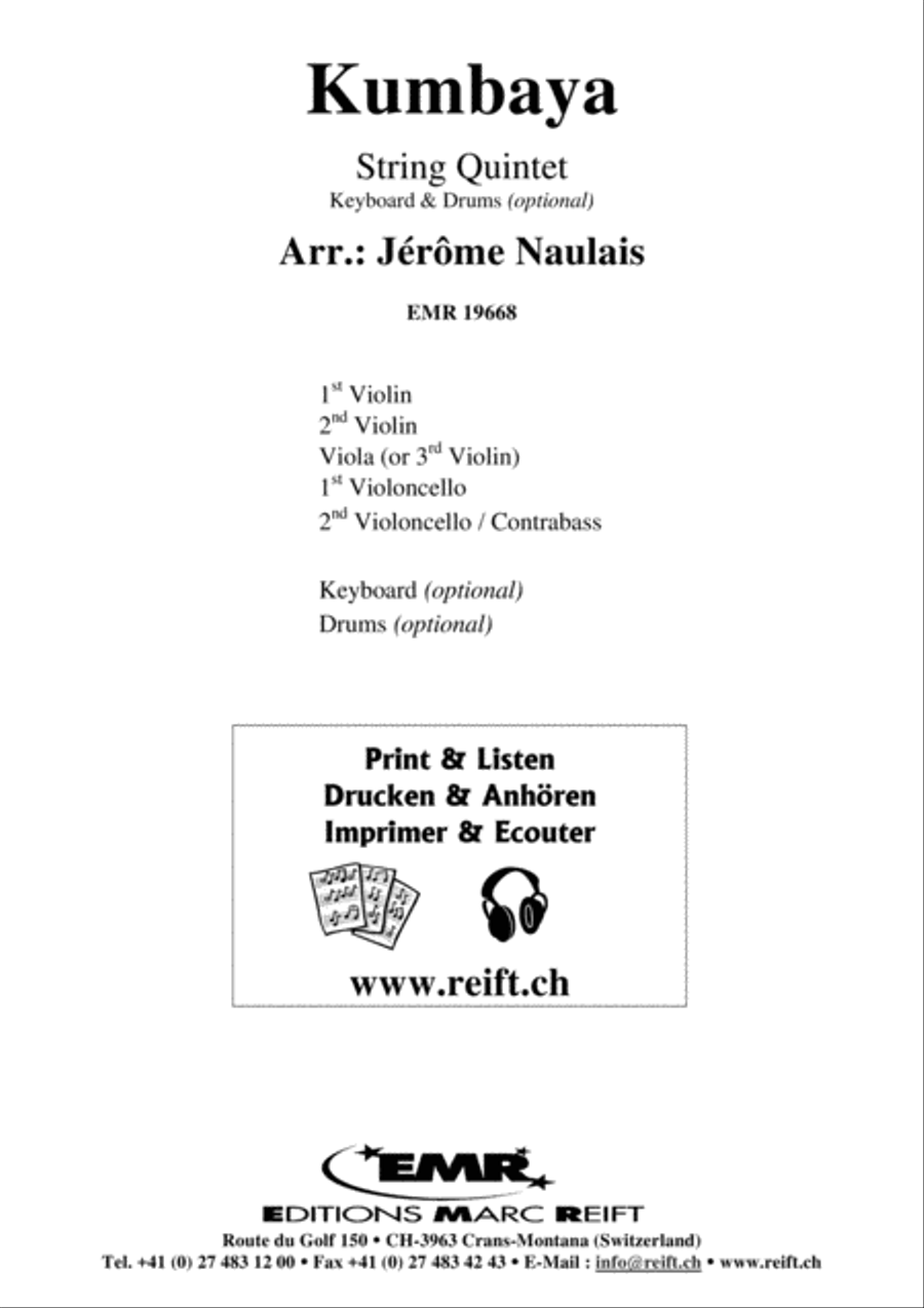 Kumbaya String Quintet scores gallery preview page 2